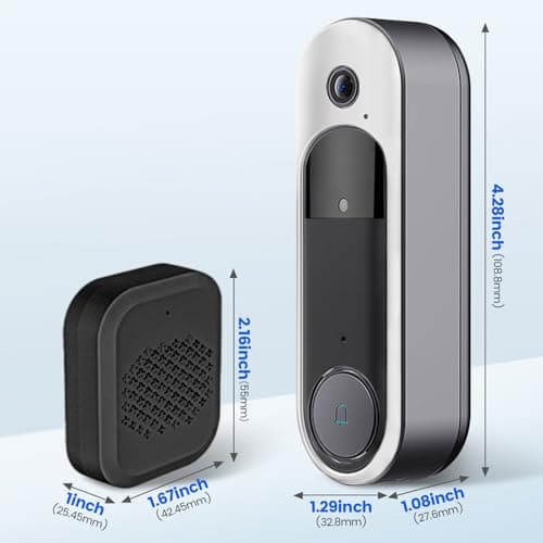 SYCAMTC Wireless HD Video Doorbell Camera, Live View 2-Way Audio, Safe Doorbell with Night Vision, Cloud Storage, 2.4G Wi-Fi only - Thumbnail 6