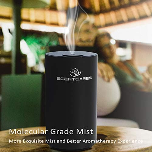 Sentiment Diffuser, Diffusers for Home, Scent Diffuser - Portable & Smart & Cordless Design, for 3 Cold Mist & Timer 1/2/3H (Black) - Thumbnail 6