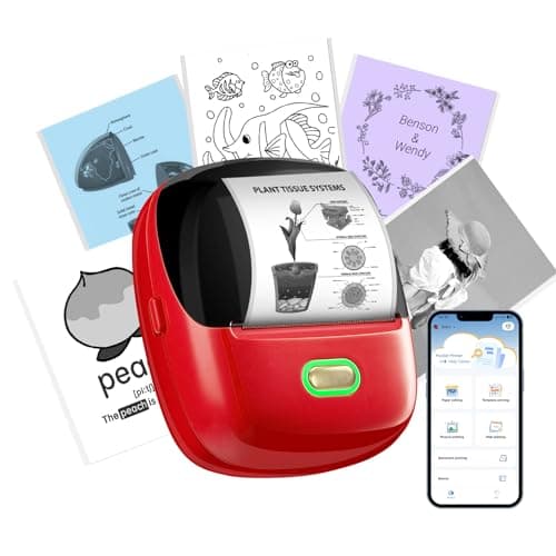 ORGSTA Sticker Printer, 300 DPI Ultra-Clear Mini Portable Sticker Maker with Banner Printing Function, Inkless Thermal Printer for Journaling, DIY Gifts, Study Note, Compatible with iPhone and Android - Image 1