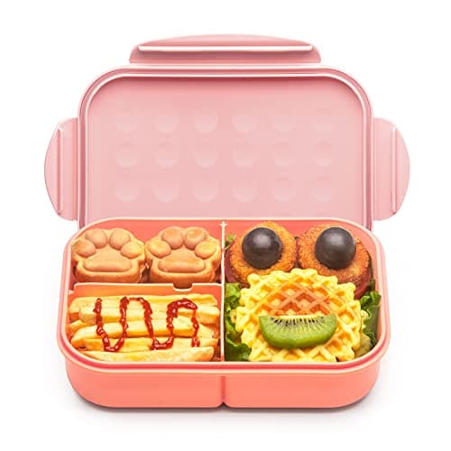 MISS BIG® Bento Box for Kids,Bento Box & Lunch Box,Leakproof, No BPAs/Chemical Dyes,M/W, D/W & Fridge Safe,1150ml Large Lunch Box for School, Picnic, Travel (Pink) - Image 1