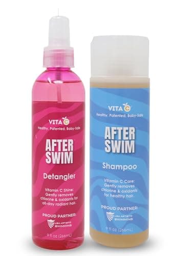 Vita C® After Swim™ Shampoo & Detangler Bundle | Removes Chlorine, Repairs Damage & Instantly Detangles Hair | Nourishing Post-Swim Duo for Swimmers - Image 1