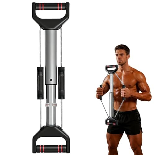 Chest Workout Equipment Arm Trainer - Adjustable 4 Resistance Levels (26-90 lbs) Forearm Muscle Train Exerciser Strengthener for Men & Women, Ergonomic Home Gym Strength Trainer - Image 1