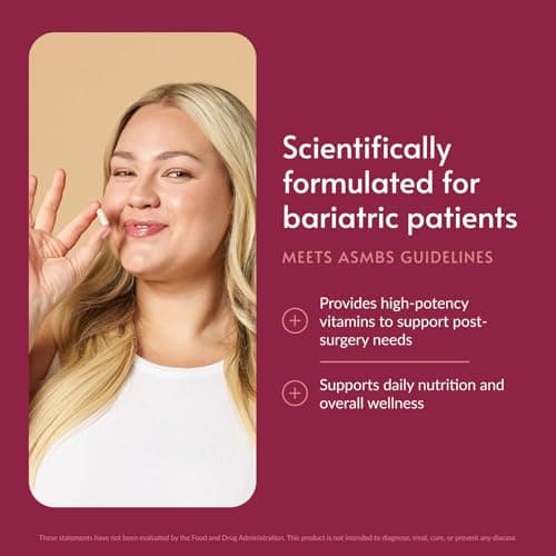 Bariatric Advantage Ultra Multi Without Iron, High Potency Daily Multivitamin for Bariatric Surgery Patients with 22 Essential Vitamins and Nutrients - 90 Capsules, 30 Servings - Thumbnail 2
