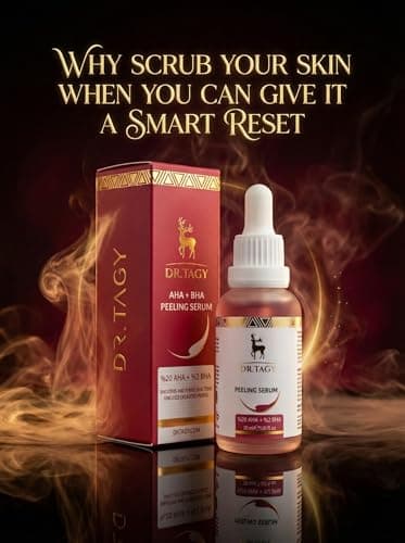 DR.TAGY Fruit Acid Serum – Gentle Exfoliation & Skin Brightening – AHA, BHA & Vitamin C – Pore Minimizer & Dark Spot Corrector – Hydrating & Soothing Formula – 30ml - Thumbnail 3