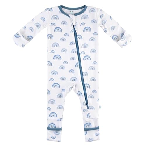 Dreamland Baby Bamboo Viscose Baby Pajamas (0-24 months). Ultra Soft Viscose Sleepers with 2-Way Zipper, Mitten & Foot Cuffs. Mom-Owned US Business, Premium Materials - Image 1