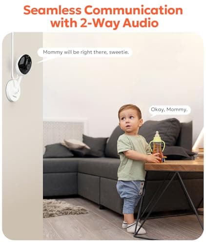 owltron Indoor Security Camera 2K, 2.4GHz WiFi Cameras for Home Security Baby Monitor Camera with Motion/Cry Detection, Pet & Dog Cam with Phone App, Night Vision, 2-Way Audio, Works with Alexa - Thumbnail 6