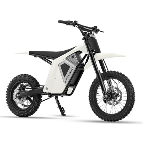 Anyland Rev 01 Electric Dirt Bike for Teens Adults, 3000W Electric Motorcycle with 48V/20.8AH Battery, 48 Mile Range, E Dirt Bike with Hydraulic Brakes, Mountain Off-Road Ebike (White)