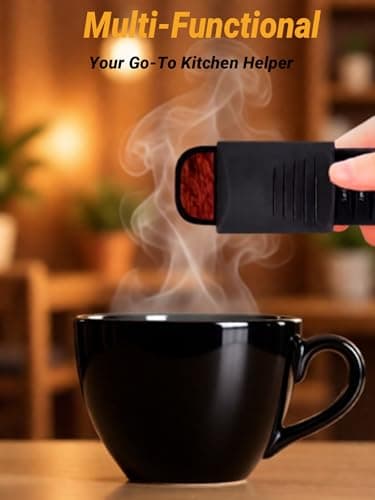 Dual-Sided Adjustable Measuring Spoon with Leveler | Precise Gram/mL Measurements | BPA-Free Food-Grade Plastic | For Baking, Cooking - Thumbnail 2