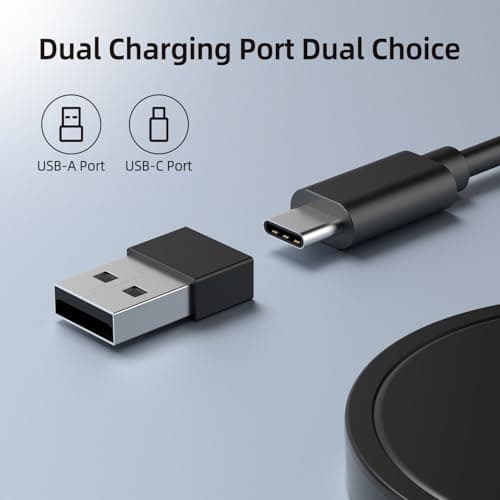 PINRUIGE Wireless Charger, 6.5ft / 2m 15W Max Fast Magnetic Wireless Charging Pad Compatible with iPhone 16/15/14/13/12 with USB-A Converter Black - Thumbnail 5