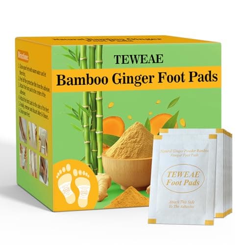 TEWEAE 62 Pads Foot Pads Natural Turmeric & Ginger, Premium Pads to Feel Better, Relieve Stress & Restful Sleep, Goodnight Patches for Family Members - Image 1