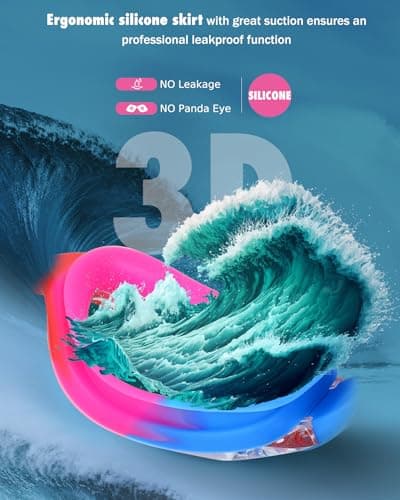 Aegend Swim Goggles for Kids Youth 3-14 Anti-Fog Anti-UV Comfort Fit Goggles for Swimming - Thumbnail 4