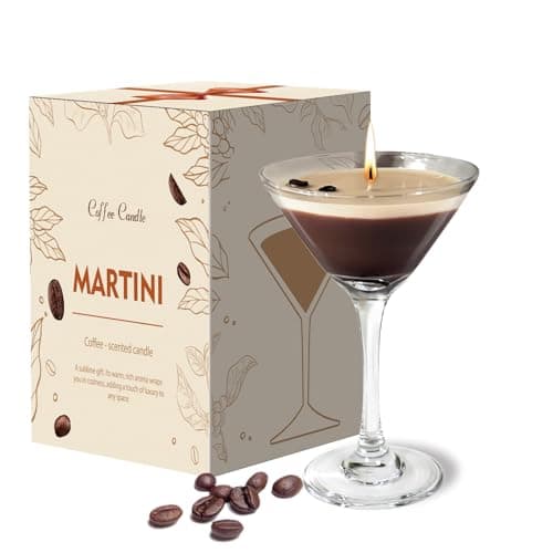 Espresso Martini Candle Unique Gifts for Women Girls,Strong Scented, Natural Soy Wax Coffee Candle Decor for Home,Bedroom,Coffee Martini Candles Gifts for Birthday,Valentine, Mother's Day - Image 1