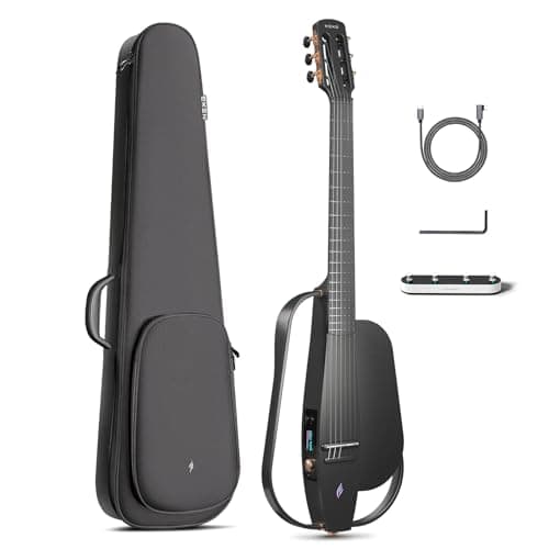Enya Acoustic-Electric Carbon Fiber Classical Nylon String Travel Guitar NEXG 2N with 50W Wireless Speaker, Thickened Gig Bag, Footswitch Pedal, Charging Cable, Adjusting Wrench - Image 1