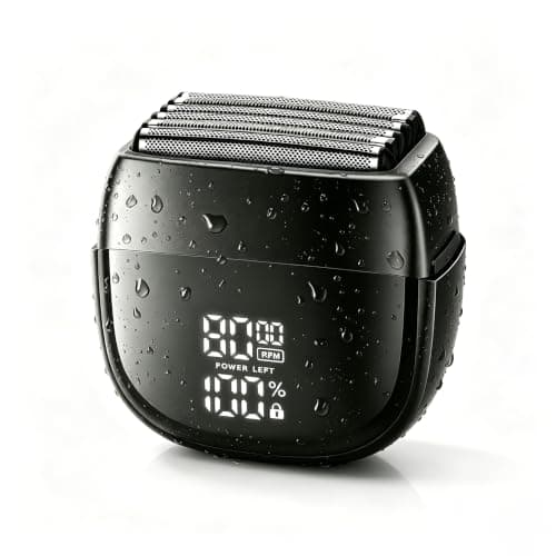 6-Blade Foil Shaver for Men, Portable Electric Razor Beard Trimmer