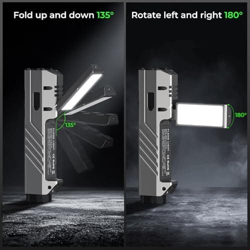 Wurkkos HD05 Flat EDC Flashlight, 3100 Lumens 4-in-1 LED Rechargeable Flashlight with UV, Red Light & Foldable Rotatable Side Light, USB-C High Lumens Flashlights, IPX6 for Camping,Outdoor,Work - Thumbnail 4