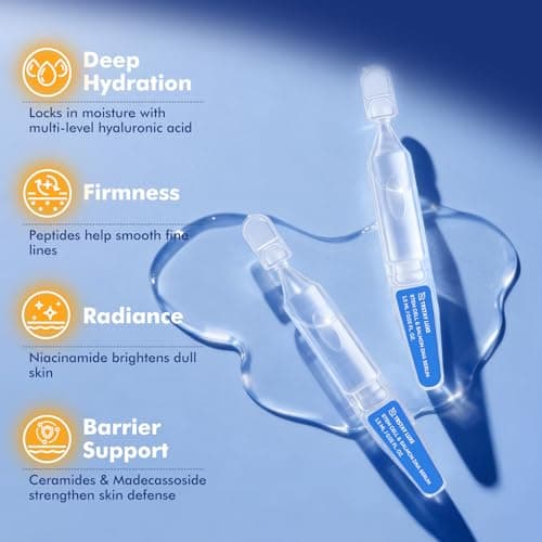 TRSTAY LUXE Stem Cell & Salmon DNA PDRN Serum – Microneedling Aftercare Anti-Aging Face Serum with Peptides & Hyaluronic Acid – 1.5 mL × 30 Vials, Korean Skincare Formula - Thumbnail 3