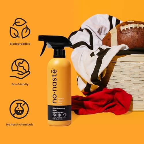 Nonaste Odor Eliminating Spray for Shoes, Gym Bags, Sports Gear & Yoga (16 Oz, Pack of 1) | Long-Lasting Fabric Refresher with Enzymes | Shoe Deodorizer & Gym Bag Deodorizer, Fabric-Safe - Thumbnail 4