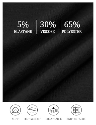 NORACORA Womens Ruffle Short Sleeve Summer Tops Crewneck T Shirts Loose Fit Blouses Dressy Business Casual Spring Outfits 2025 Black - Thumbnail 2