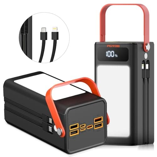PGYOB Portable Power Bank Power Station, 27000mAh Outdoor Generator with SOS Light, Backup Battery Charger for MacBook, iPhone, Samsung, Home use, Outdoor Camping, RV Trip - Image 1