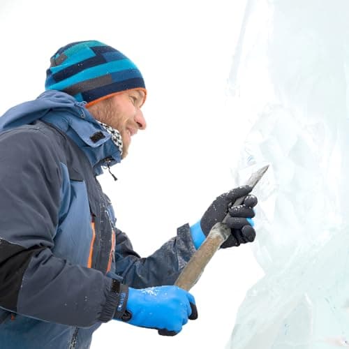 KAYGO Waterproof Thermal Work Gloves, Double Latex Coated, Good Grip and Dexterity, Insulated Liner Warm for Freezer Storage Cold Weather Fishing Winter Outdoor Jobs, KG145W (Blue, L) - Thumbnail 5