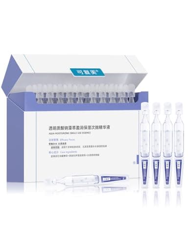 KOMFYMED Hydrating Serum Ampoules with Sodium Hyaluronate & Algae Extract, Deep Moisture & Barrier Repair, Single-Use Skincare Serum for Dry & Sensitive Skin (1.5ml / 0.05 fl.oz × 30) - Image 1