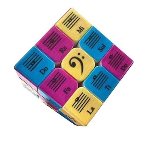 Speed Cube 3x3x3 Music Notes Design Magic Cube Puzzle,IQ Games Puzzles Relief Effec Gift Music Lovers Kids Adult Toys,5.6cm/2.2" - Image 1