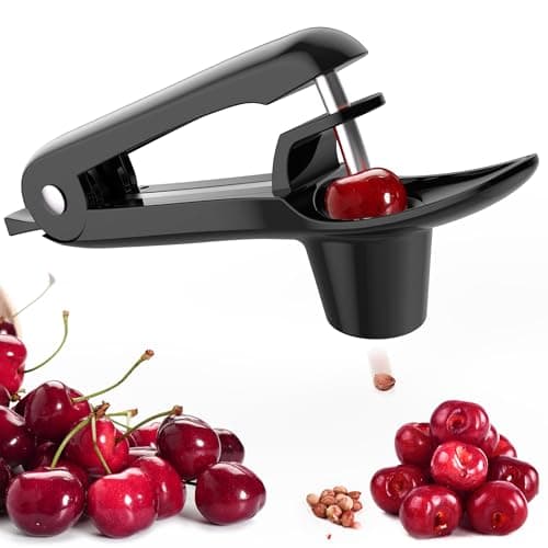 Cherry Pitter - Makmzoon Cherry Pitter Tool Stainless Steel Rod(Black)