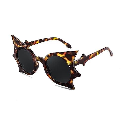 FEISEDY Women Men Funny Sunglasses, Butterfly Shaped Bat Shades for Halloween and Party B4142 - Image 1