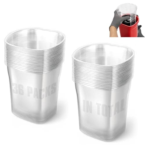 HIUMTREE 36 Pcs Paint Pail Liners, Paint Bucket Liners for Paint Cups, Holds Up to a Quart of Paint or Stain, Use Solo or with a Bucket (Compatible with Model 2500-CT Style Paint Pails) - Image 1