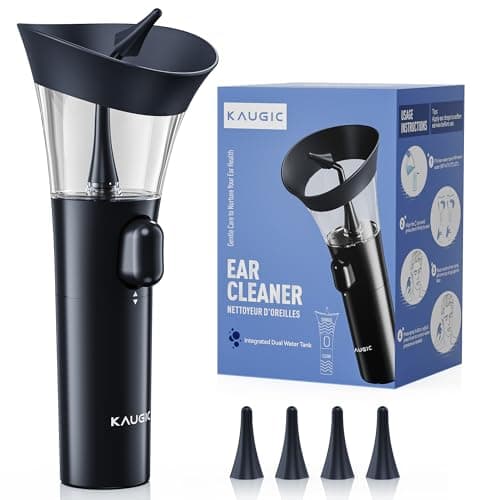 KAUGIC Manual Ear Wax Cleaner – Safe, Comfortable & Easy to Use Seamless One-Hand Operation, Dark Blue - Image 1