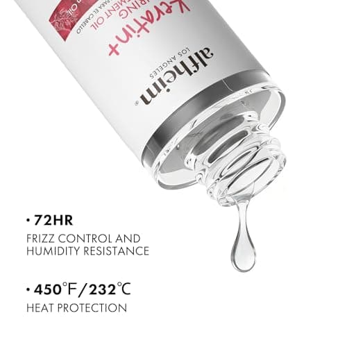 ALFHEIM Argan+ Repairing Hair Oil Serum for Dry, Damaged & Frizzy Hair with Argan Oil, Keratin, Panthenol & Vitamin E – Deep Nourishment, Smoothness & Shine – Non-Greasy, Sulfate Free – 3.38 oz - Thumbnail 4