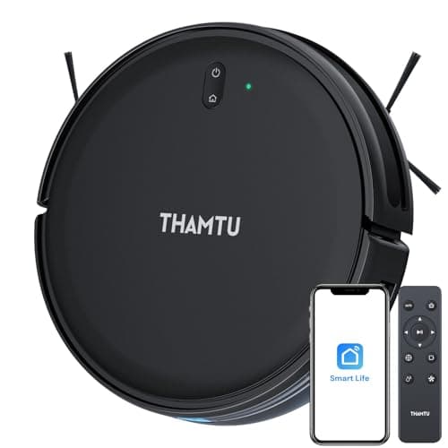 Thamtu Robot Vacuum with Smart Navigation, Vacuum and Mop 2-in-1 Powerful Suction Pet Vacuum with APP/Voice Control Good for Pet Hair, Hard Floor, Compatible with Alexa - Image 1