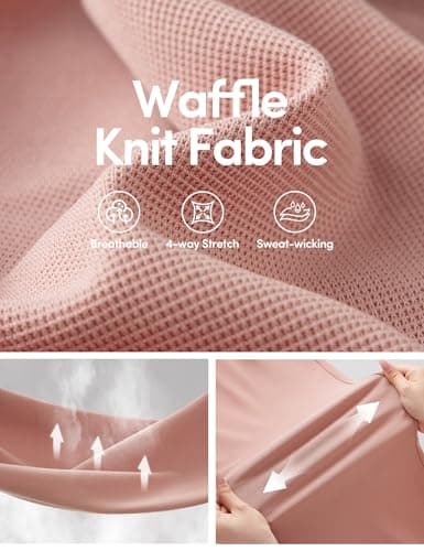 IUGA Wide Leg Pants Woman Pull on Stretchy Work Dress Pants High Waisted Business Casual Trousers Slacks Standard, XX-Large, Pink - Thumbnail 4