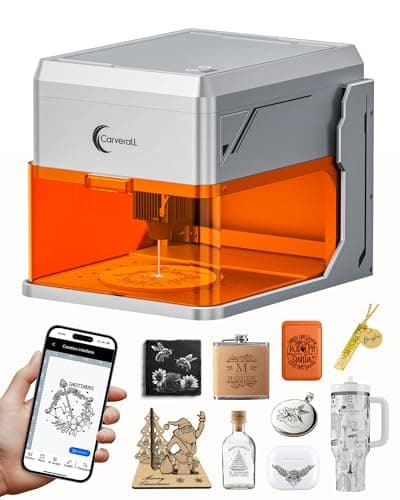 Carverall 5W Desktop Laser Engraver with Camera, WiFi & AI, A1 Pro AA Beginner Smart Laser Engraver Machine for Home DIY, Beginners, Personal Gifts Engraves Wood/Leather/Paper/Glass/Food, Class 1 - Image 1