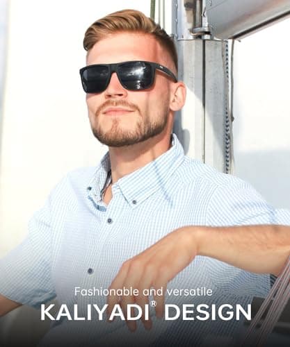 KALIYADI Sunglasses-Men Polarized-Sunglasses Mens Sun glasses: Sun Glasses Polarized UV Protection Unisex Driving Fishing Golf - Thumbnail 2