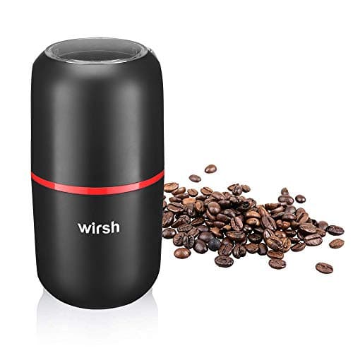 Wirsh Coffee Grinder-Electric Coffee Grinder with Stainless Steel Blades, Coffee and Spice Grinder with Powerful Motor and 4.2oz. Large Capacity for Coffee Beans,Herbs,Spices, Peanuts,Grains and More - Image 1