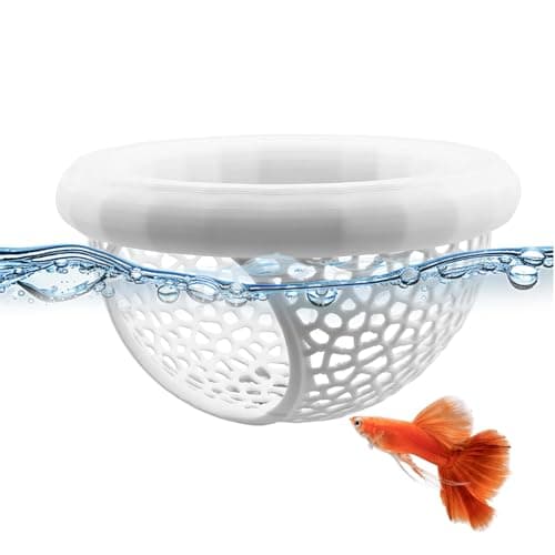 Ptazucv Aquarium Floating Betta Fish Skins, Suitable for Fighting Fish, Shrimp, and Small Fish Multi-Functional Hammock, Aquarium Hiding Feeding Decorative Accessories (White) - Image 1