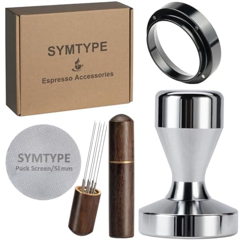Espresso Accessories Kit 51mm Tamper: Espresso Tamper Set, Coffee Tamper Espresso Tools with WDT Tool, Puck Screen, Dosing Funnel | Espresso Kit Espresso Machine Accessories Fit 51mm Portafilters - Image 1