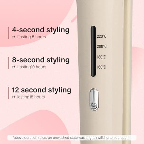 ZZR SEVEN Curling Iron Curling Wand Hair Crimper Waver, Hair Curler with Ceramic 3 Barrel for Women, Dual Voltage, Anti-Scald, Easy to Use, Green (Green) - Thumbnail 3