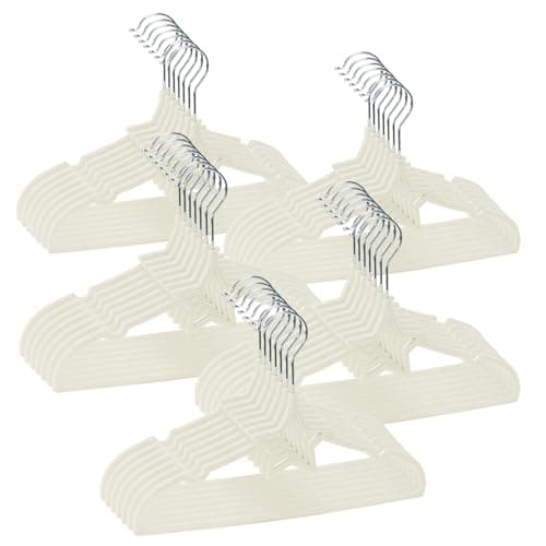 GoodtoU Baby Hangers, Velvet Hangers Kids Hangers 50 Pack for Toddler Infant Childrens Child Small Coats Pants Clothes Closet Organizers and Storage 12.6 Inch