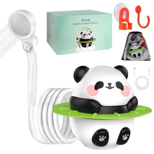 Barong Yekhna Portable Shower for Camping, 10500mAh Rechargeable Outdoor Shower with 3 Spray Modes, IPX7 Waterproof Camping Shower Pump for Hiking, Travel, Pet Bath, Car Washing - Image 1