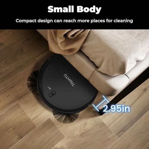 Thamtu Robot Vacuum and Mop Cleaner Automatic Recharging Vacuum Robot Cleaner for Hardwood Floor, Low-Pile Carpet, Pet Hair - Thumbnail 3
