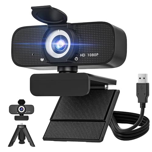 SZGIARUY 1080P HD Webcam for PC with Auto Focus & Noise Cancelling Mic - Plug and Play Computer Camera for Video Conferencing, Online Classes, Live Streaming - Ideal for Remote Workers/Students/Gamers - Image 1