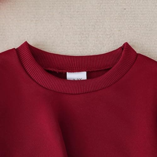 YWFSHOP Girls Clothes Set 2 Piece Long Sleeve Pullover Sweatshirt and Flare Pants Floral Outfits Girl Fall Winter - Thumbnail 3