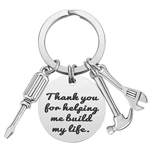Ediseng Funny Dad Christmas Gifts from Daughter,Cool Stocking Stuffers for Dad/Stepdad,Custom Keychain for Men,Funny Keychain with Hammer,Wrench and Screwdriver - Image 1