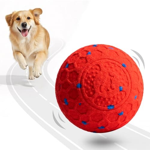 Interactive Dog Toys Dog Ball: Moving Dog Ball for Large Dogs - Automatic Moving, Bouncing, and Rotating, E-TPU Material, IP65 Waterproof Rating, Active Rolling Ball for Medium and Large Dogs - Red - Image 1