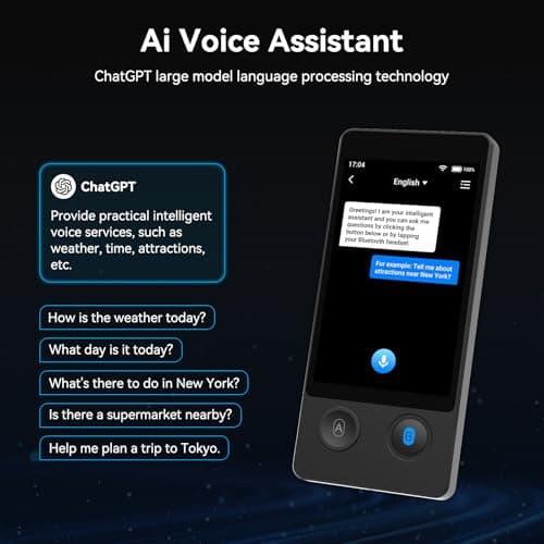 W12 Language Translator Device, 2026 Upgraded AI Translator No WiFi Needed, Support ChatGPT, 140+ Languages Instant Two-Way Translator, Offline/Photo Translation for Business Travel - Thumbnail 6