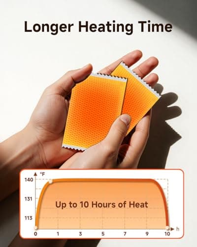 YOSHENNMO Hand Warmers Disposable - Up to 10 Hours of Heat, Super Long Lasting Air Activated Warmers, Quick & Easy Activation, Portable Odor, Free Warmth for Hands - Thumbnail 2