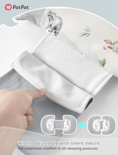 PATPAT Pregnancy Pillow for Sleeping, Maternity Pillow with Removable Cooling Cover, Support for Back, Belly and Hips, Portable Travel Wedge Pillow for Pregnant Women with Adjustable Small Pillow - Thumbnail 6