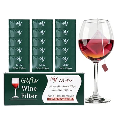 15 PCS Wine Filters, Wine Purifier To Remove Sulfite And Histamine, Idea Gifts for Winos, Wine Sulfite Remover Perfect Wine Lover Birthday Present Valentine's Day Party Accessories